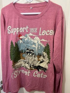 Support your local street cats long sleeve tee